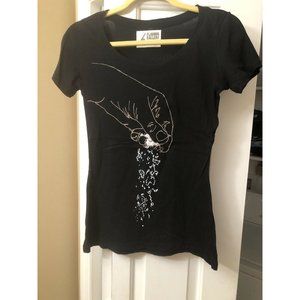 Womens Flavour Gallery T-shirt Black Size M Medium